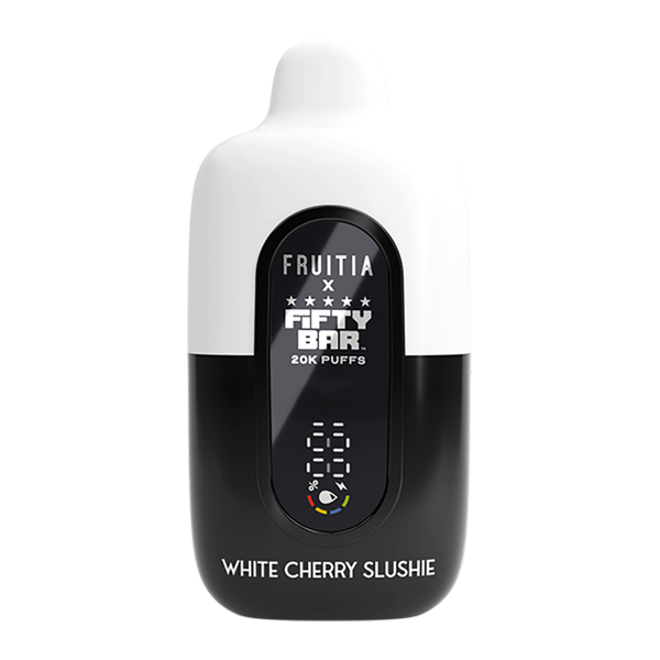 White Cherry Slushie FRUITIA X Fifty Bar 20K